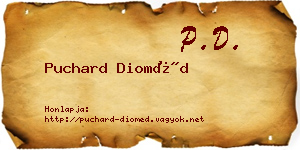 Puchard Dioméd névjegykártya